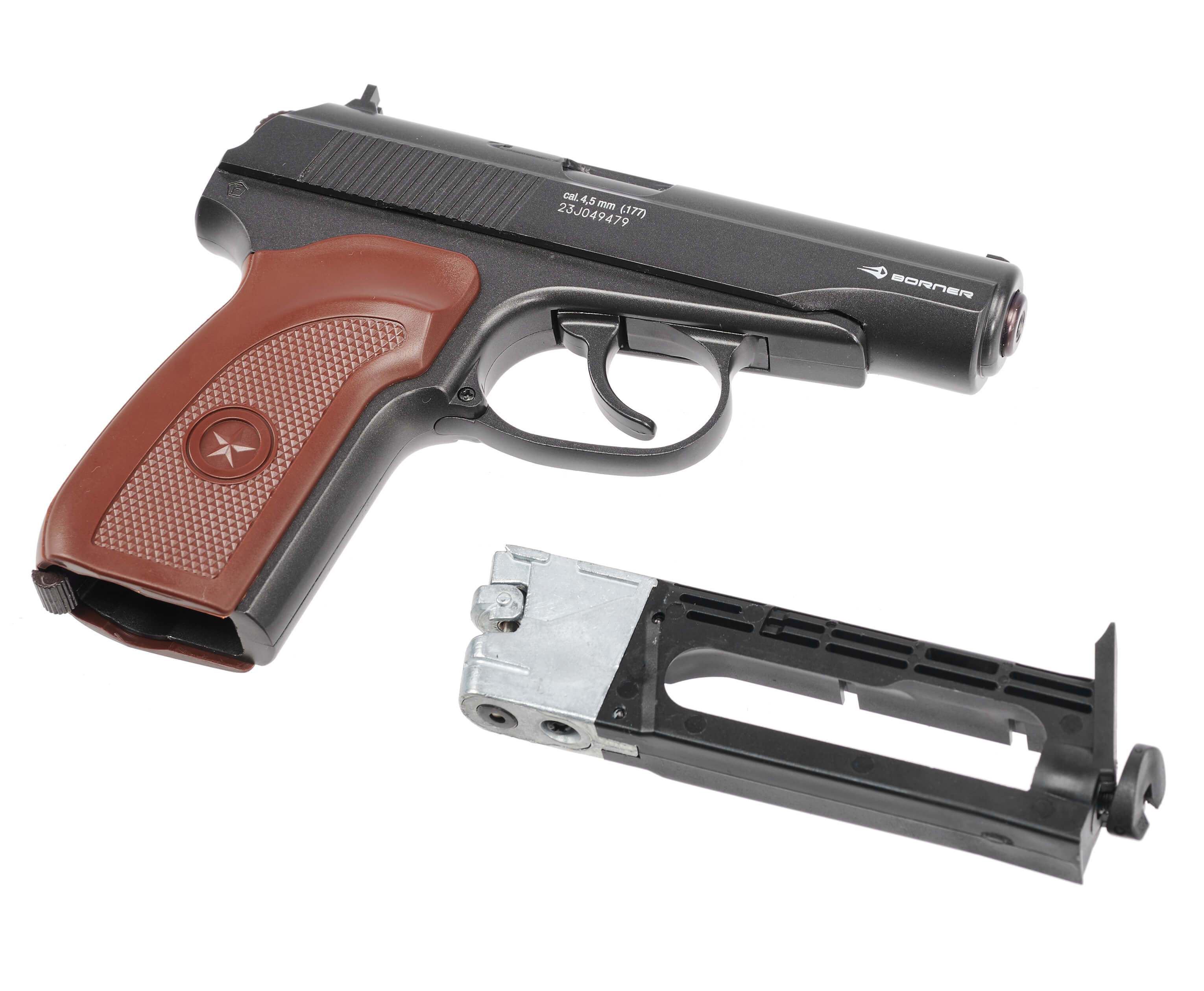 Пневматический пистолет Borner ПМ 49 Blowback 4,5 мм