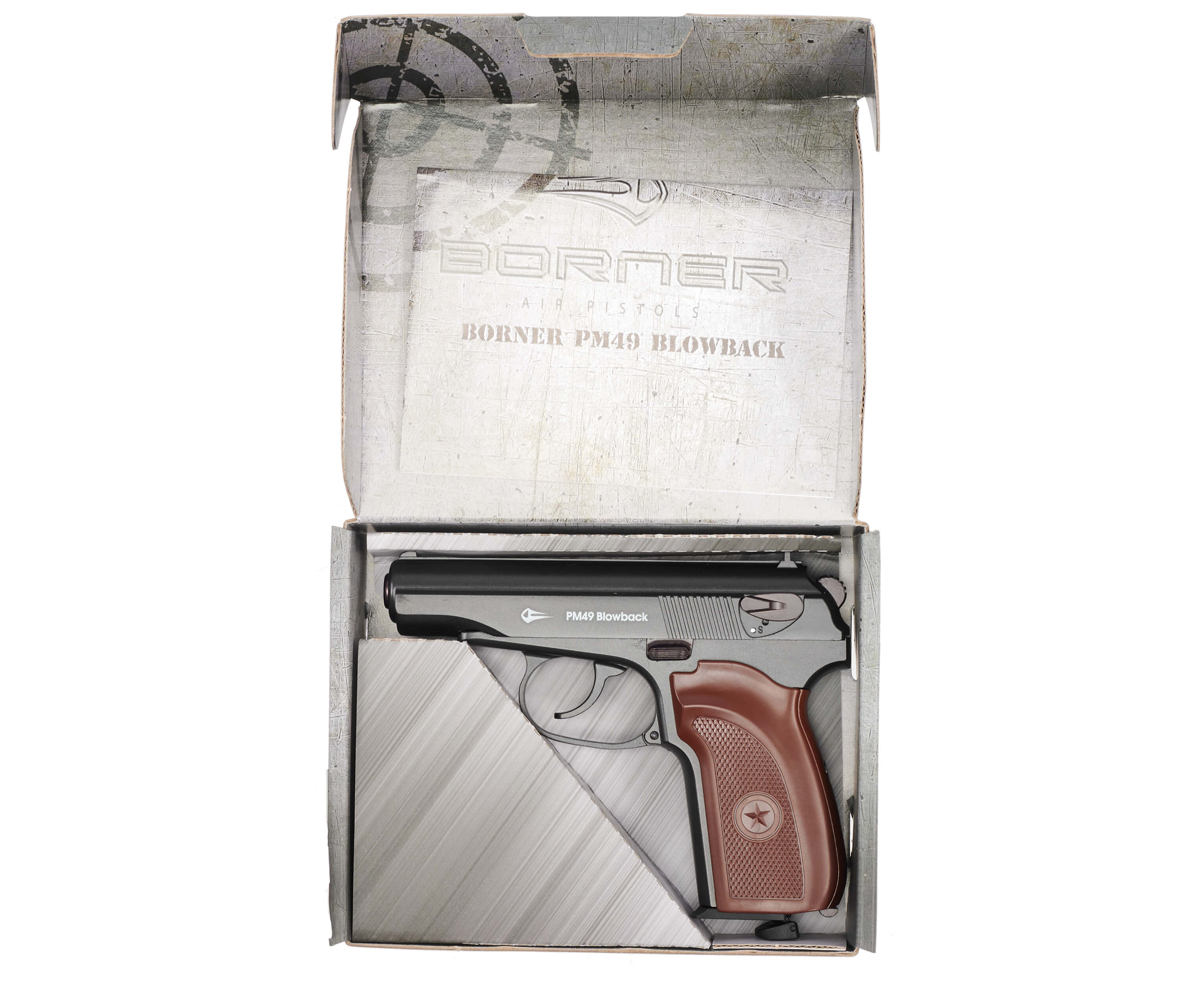 Пневматический пистолет Borner ПМ 49 Blowback 4,5 мм