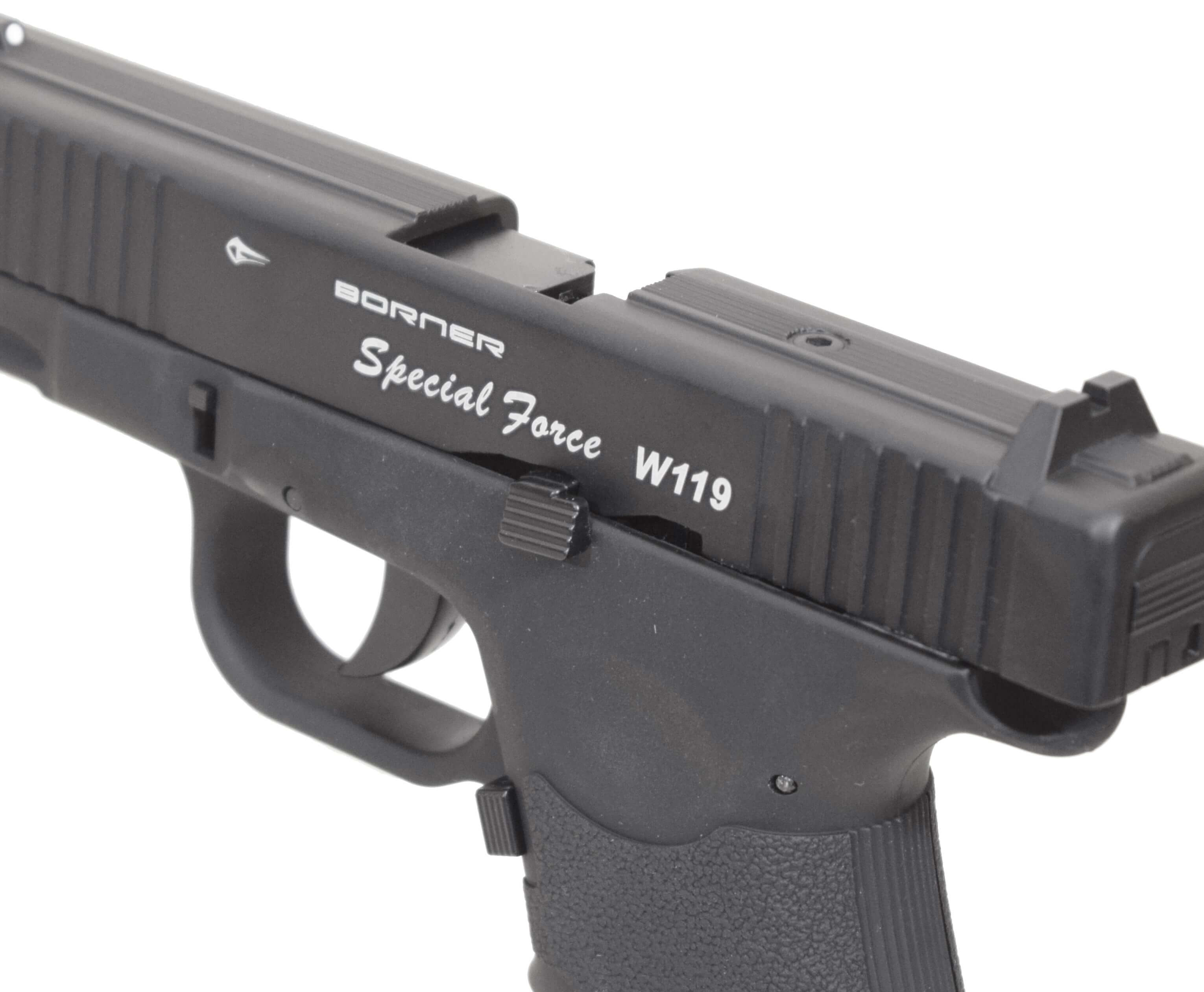 Пневматический пистолет Borner W119 (Glock 17) 4,5 мм