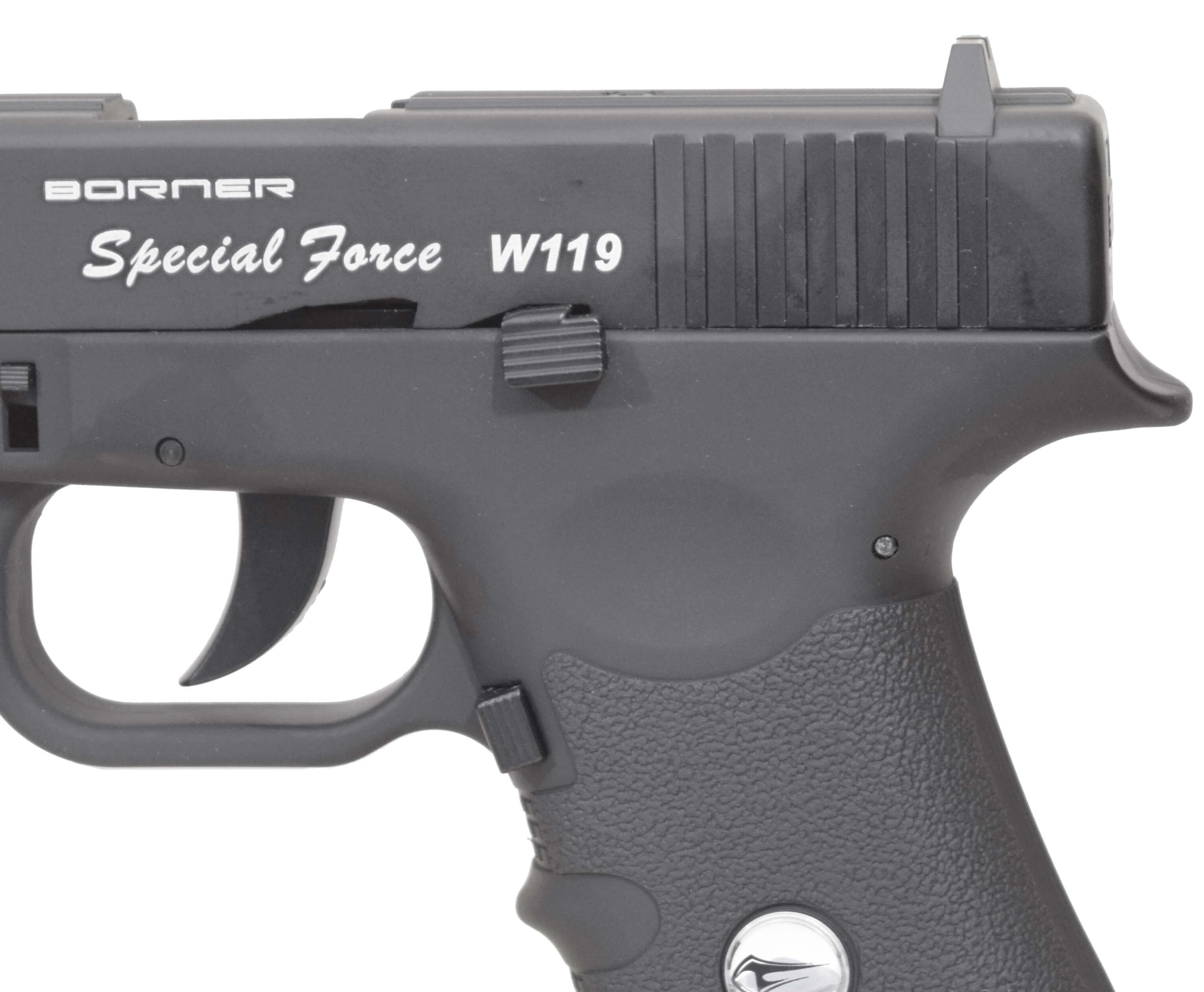 Пневматический пистолет Borner W119 (Glock 17) 4,5 мм