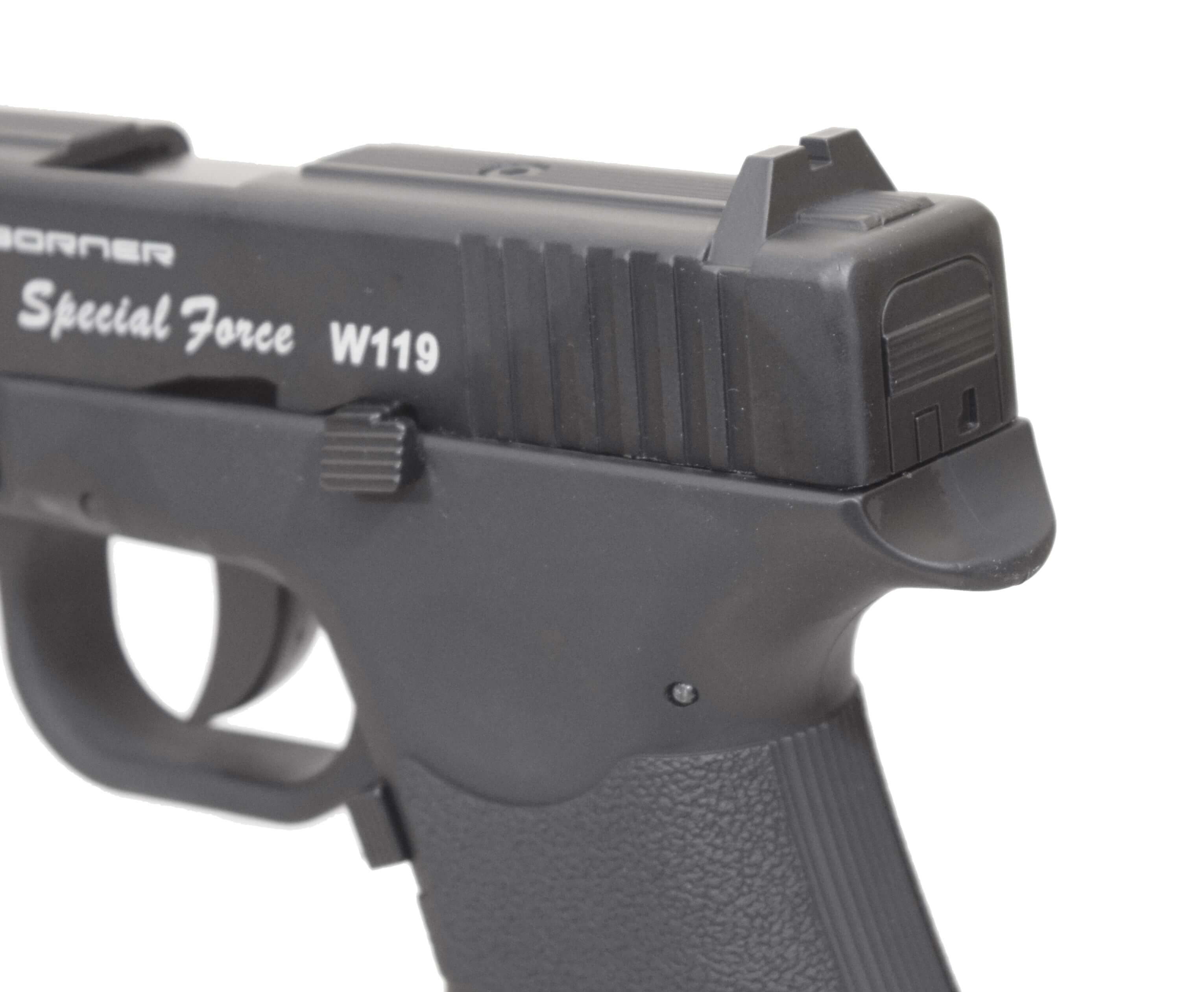 Пневматический пистолет Borner W119 (Glock 17) 4,5 мм