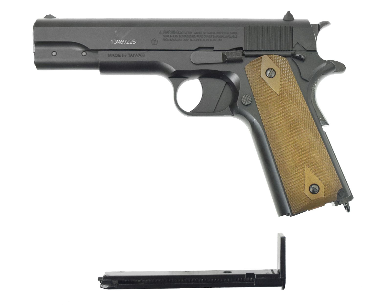 Пневматический пистолет Crosman 1911BB 4,5 мм (blowback)