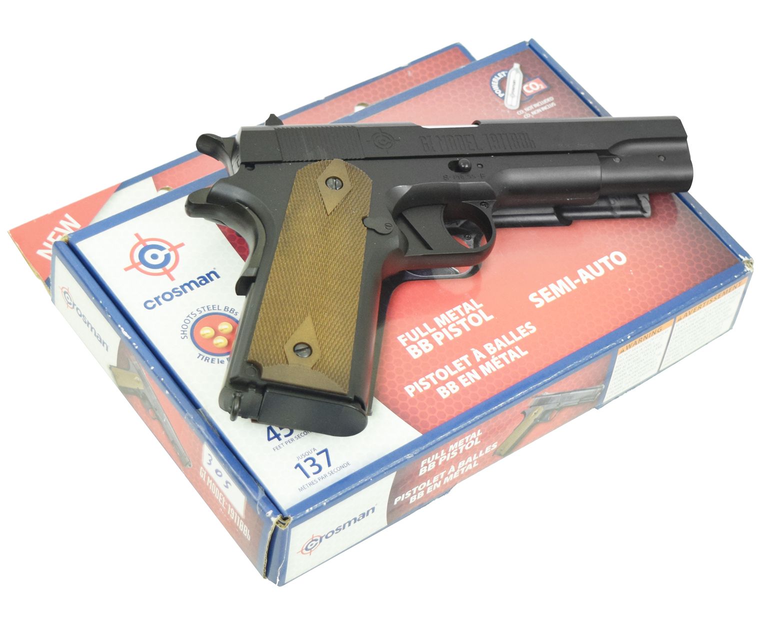 Пневматический пистолет Crosman 1911BB 4,5 мм (blowback)