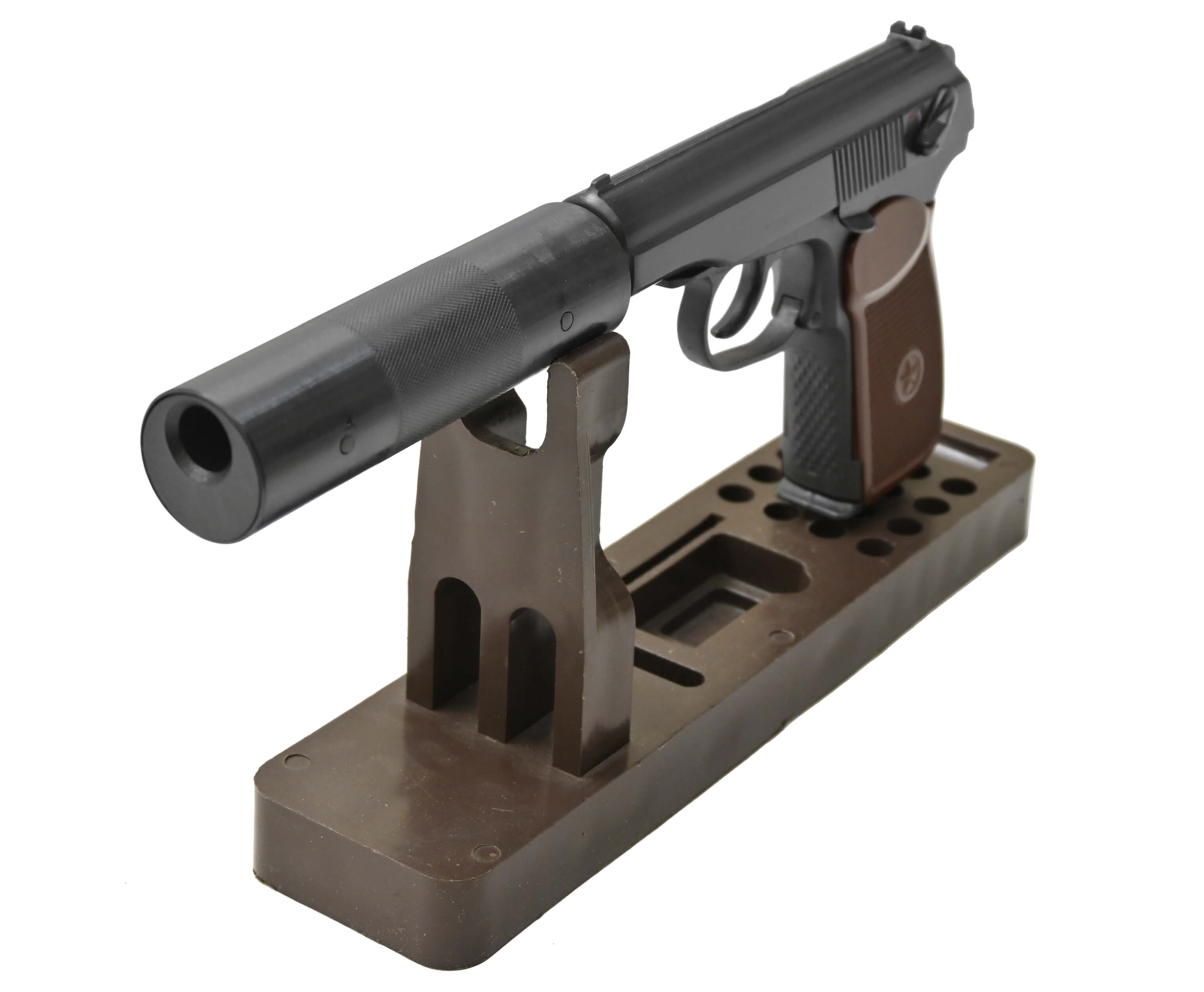 Пневматический пистолет МР 654К-22 с фальшглушителем 4,5 мм