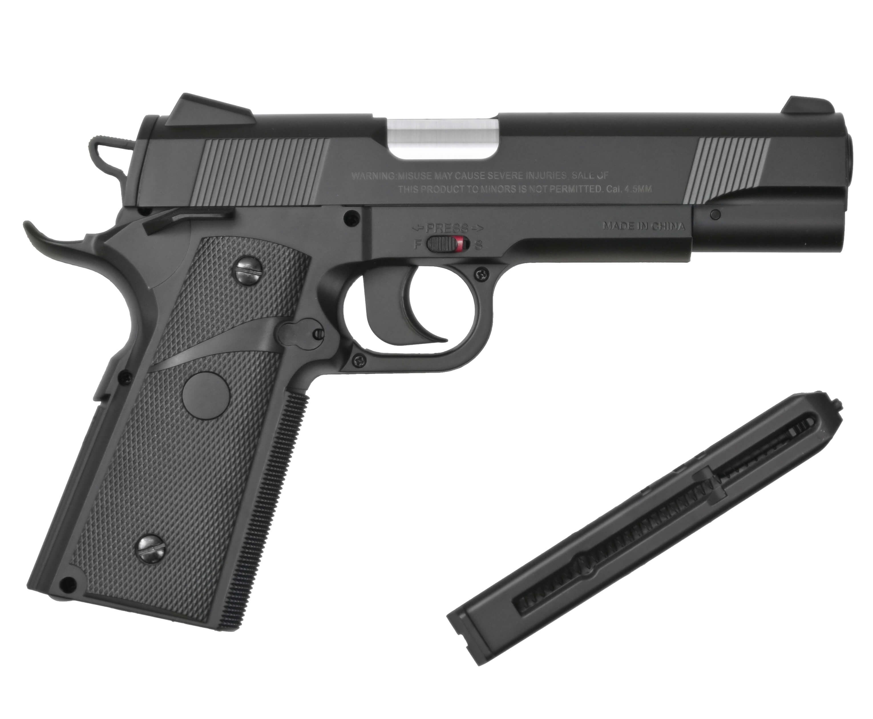 Пневматический пистолет Stalker S1911G 4,5 мм