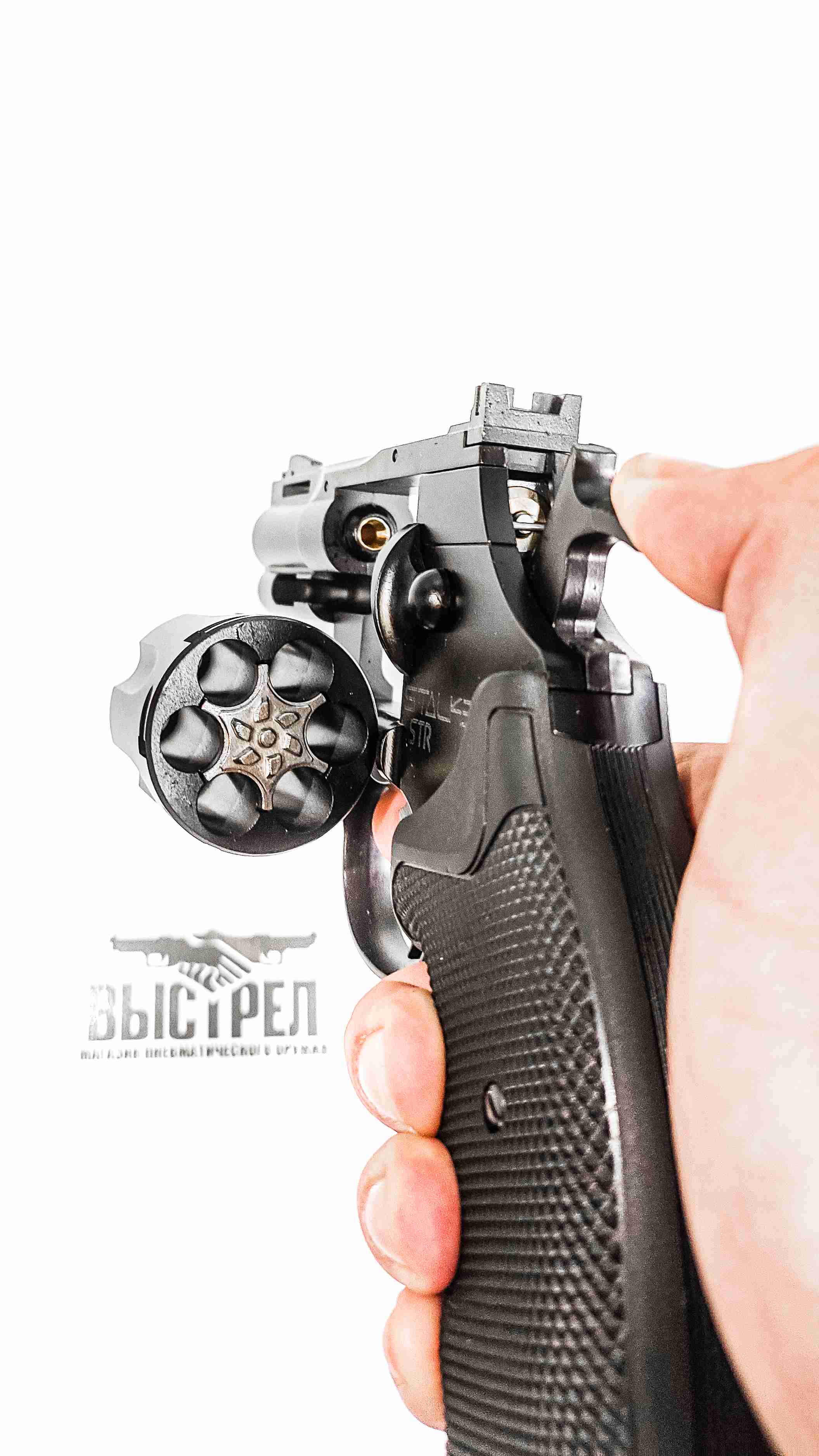 Пневматический револьвер Stalker STR COLT PYTHON 2,5 4,5 мм