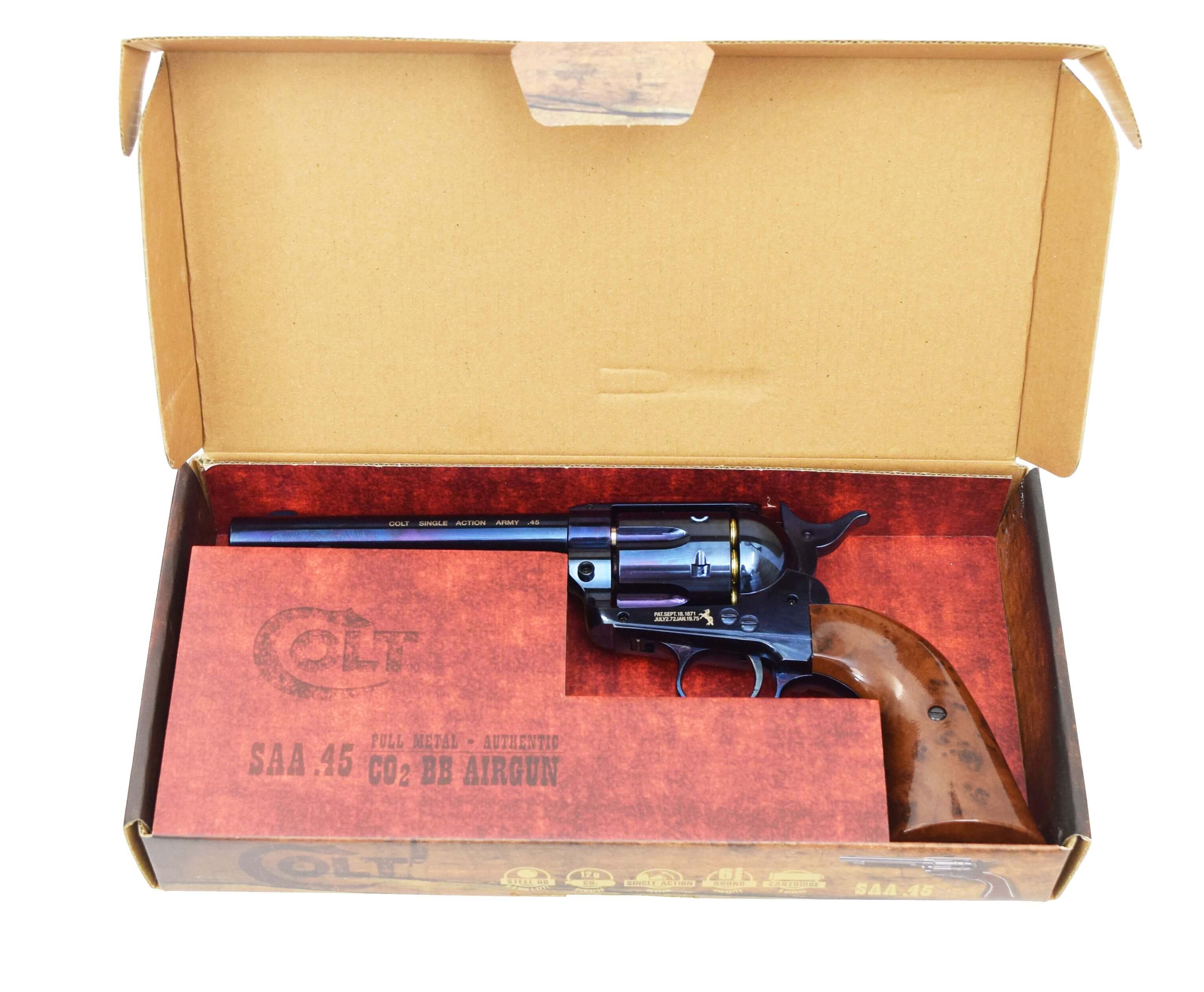 Пневматический пистолет Umarex Colt Single Action Army 45 BB blue finish 4,5 мм