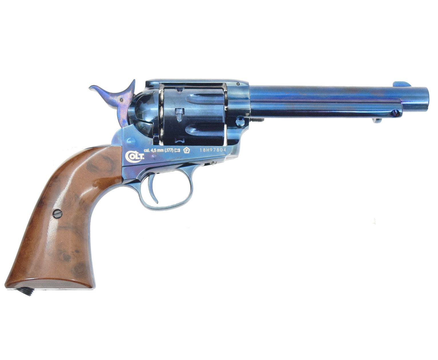Пневматический револьвер Umarex Colt SAA .45-5,5 blue finish пулевой 4,5 мм