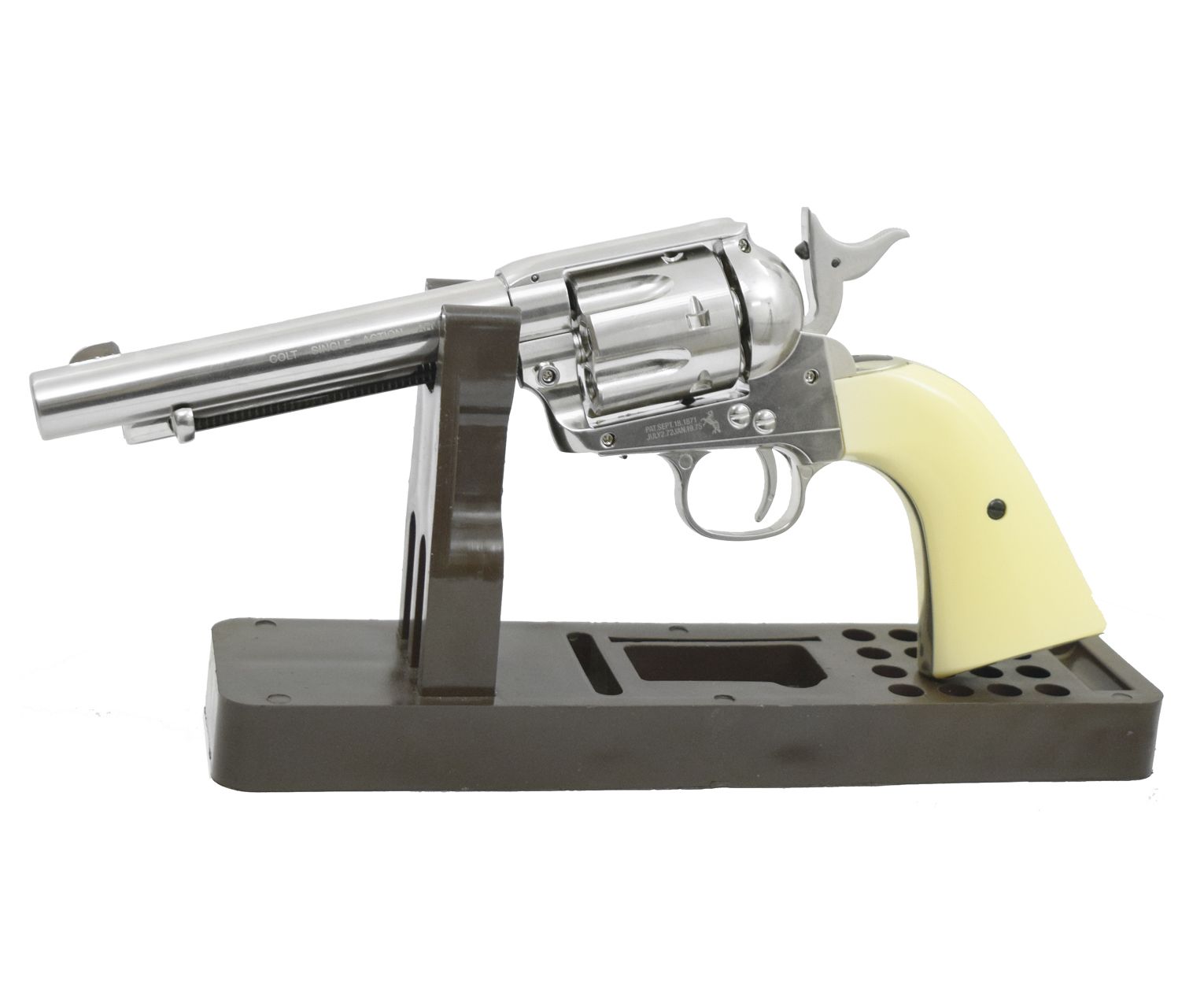 Пневматический пистолет Umarex Colt SAA .45-5,5 nickel finish пулевой 4,5 мм