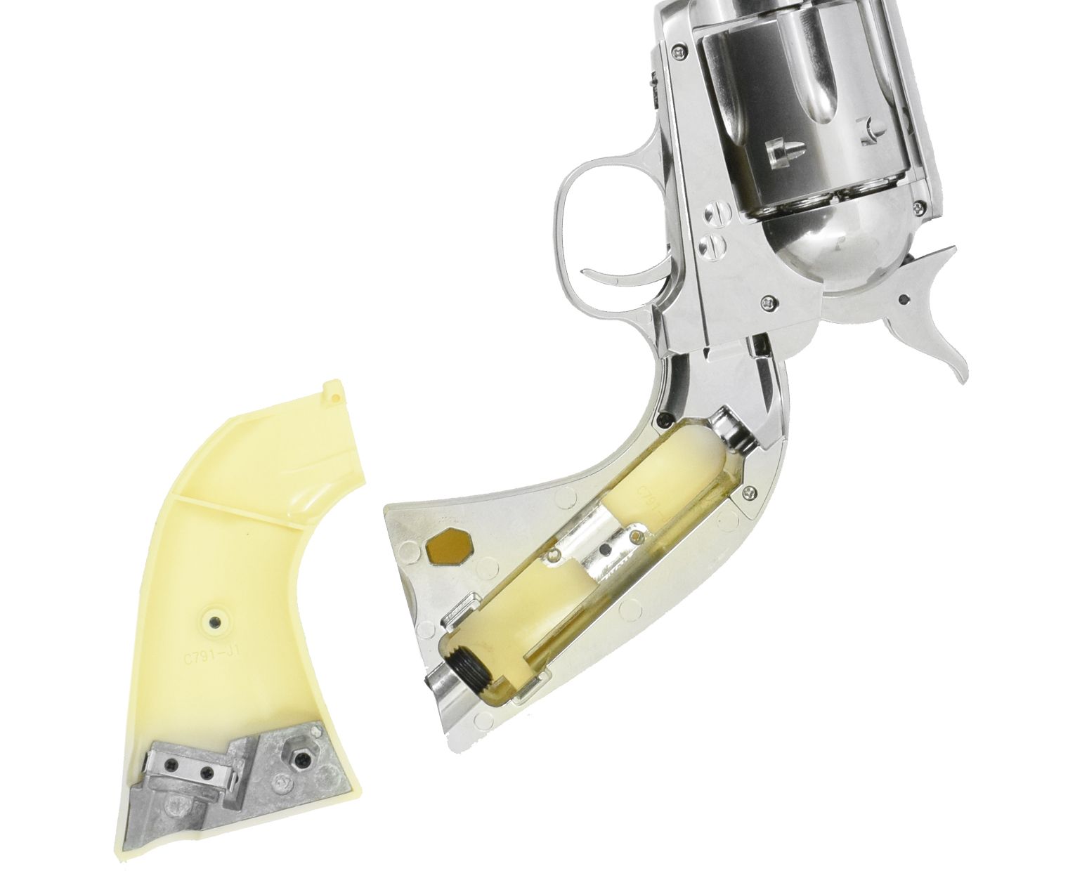 Пневматический пистолет Umarex Colt SAA .45-5,5 nickel finish пулевой 4,5 мм