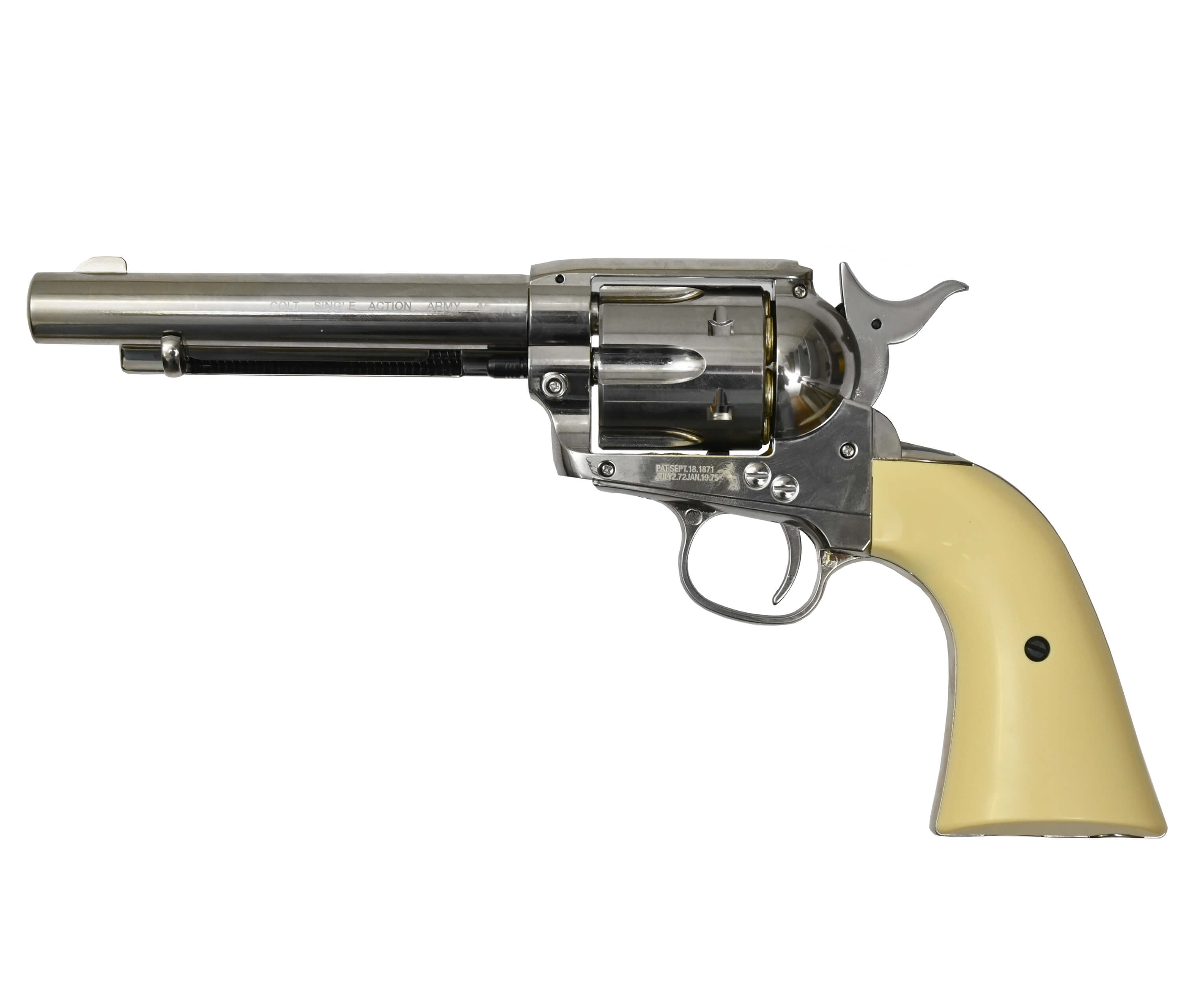 Пневматический пистолет Umarex Colt Single Action Army 45 BB nickel finish 4,5 мм