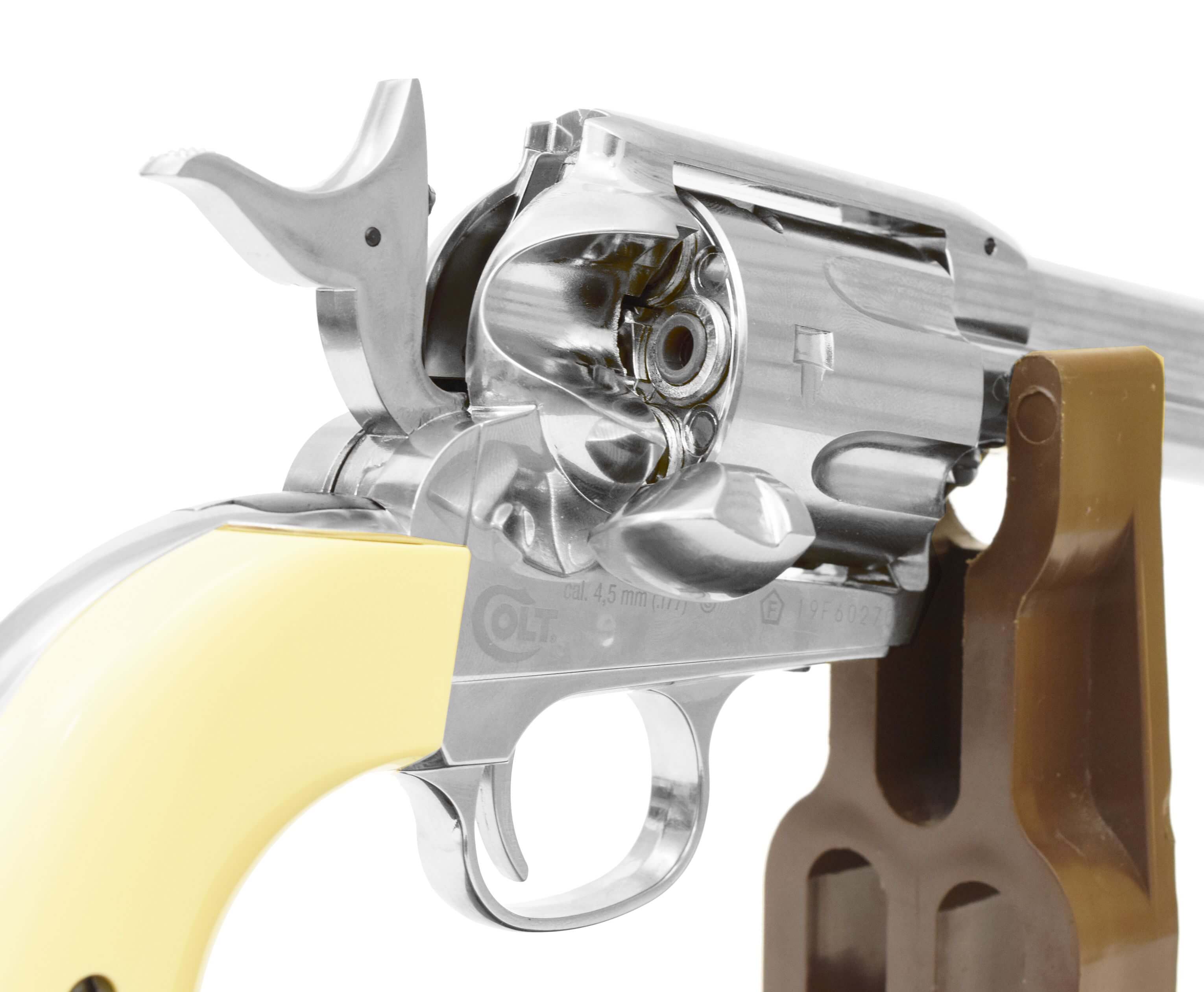 Пневматический пистолет Umarex Colt Single Action Army 45 BB nickel finish 4,5 мм