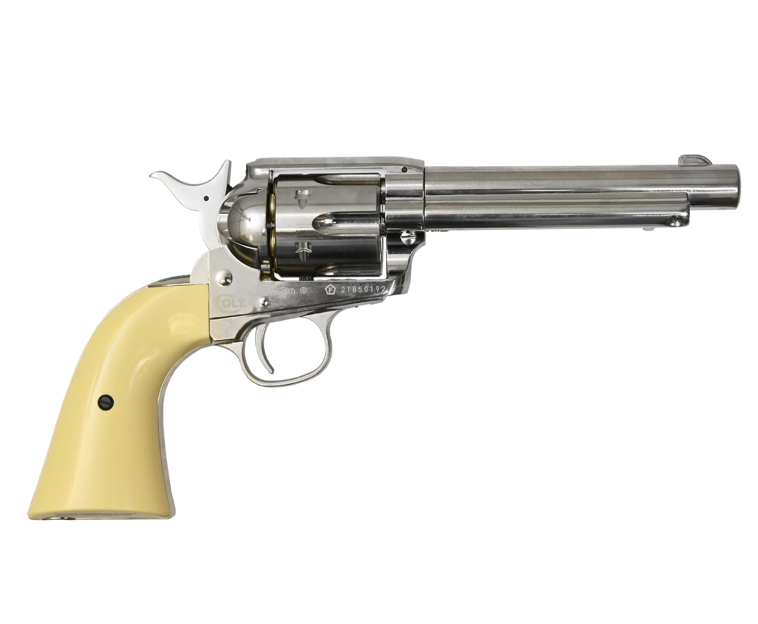 Пневматический пистолет Umarex Colt Single Action Army 45 BB nickel finish 4,5 мм