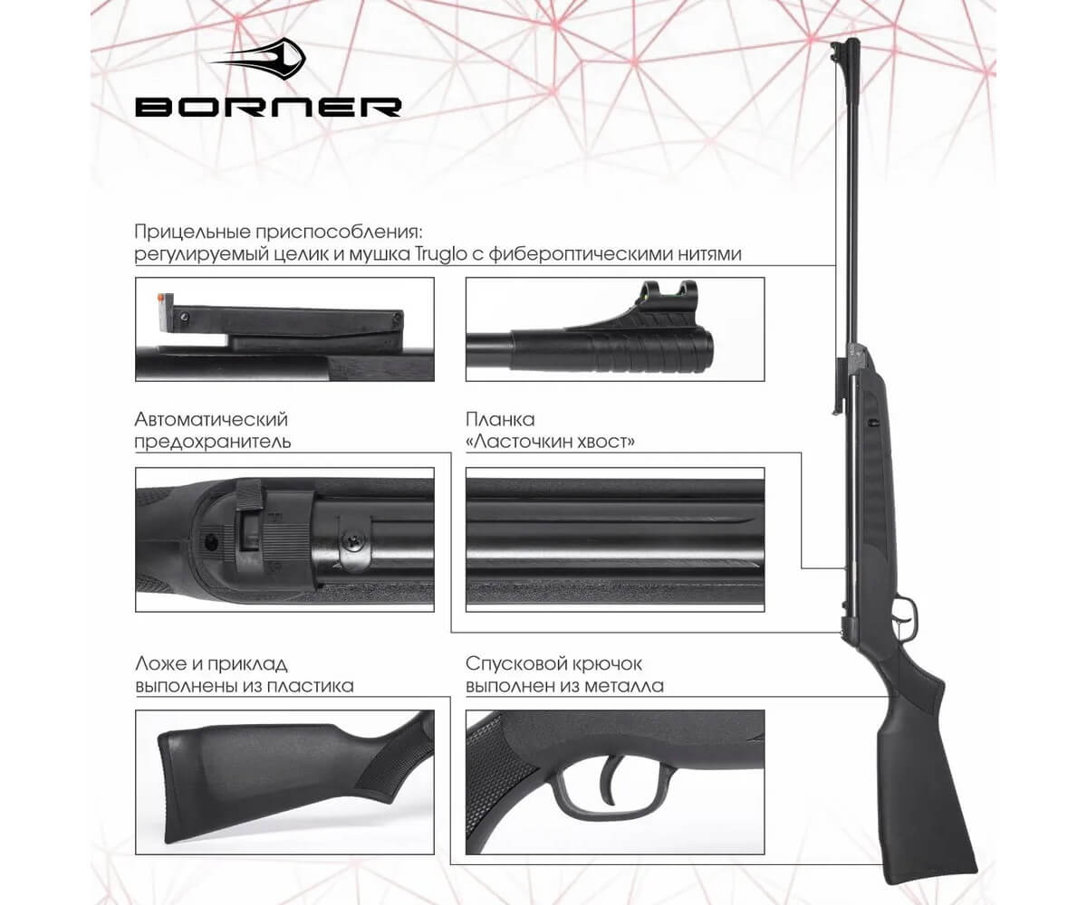 Пневматическая винтовка Borner Chance Two Safe XS-QA8CS 4,5 мм