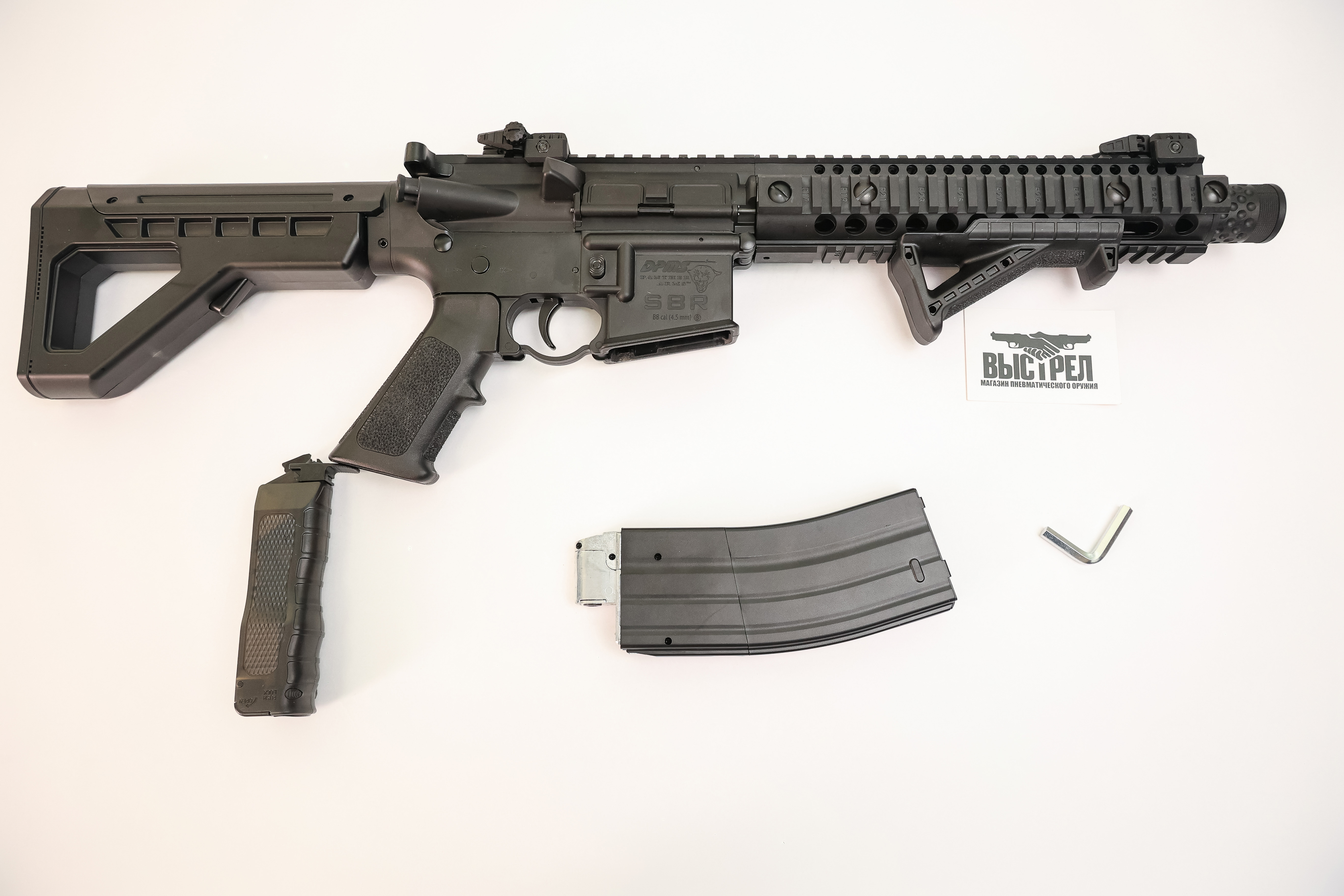 Пневматический автомат Crosman DPMS SBR Full Auto M16 4,5 мм