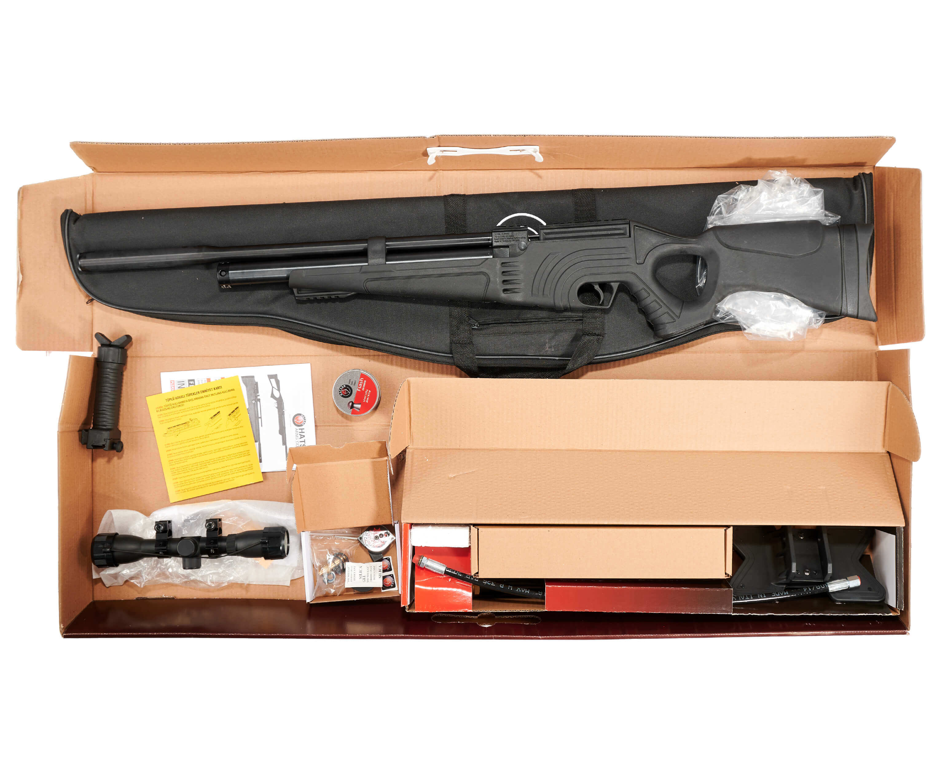 Пневматическая винтовка Hatsan FLASH 101 QE SET 5,5 мм