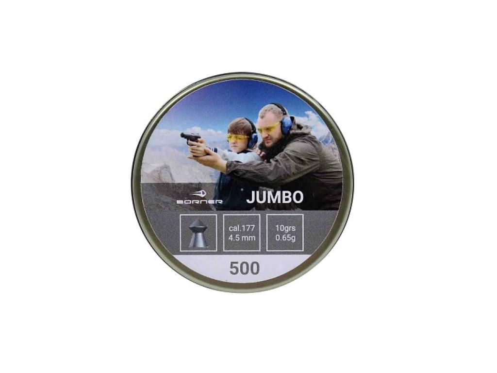 Пневматические пульки Borner Jumbo 4,5 мм 0,65 гр 500 шт