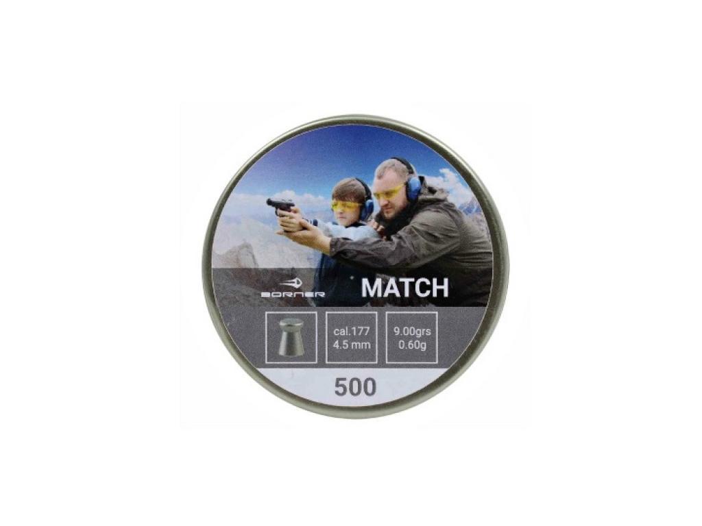 Пули для пневматики Borner Match 4,5 мм 0,60 гр 500 шт