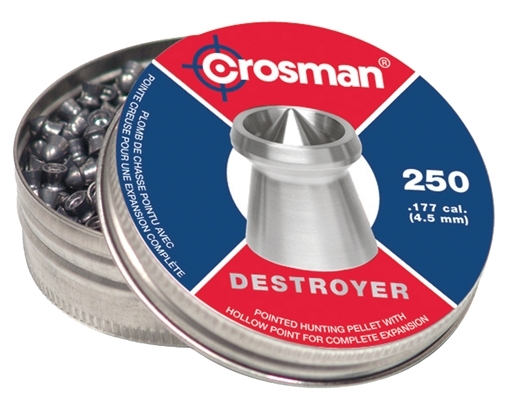Пули для пневматики Crosman Destroyer 4,5 мм 7,9 гран 250 шт