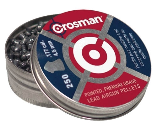 Пули для пневматики Crosman Pointed 4,5 мм 7,4 грана 250 шт