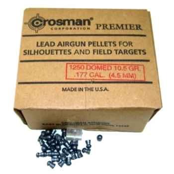 Пули для пневматики Crosman Premier Domed 4,5 мм 10,5 гран 1250 шт
