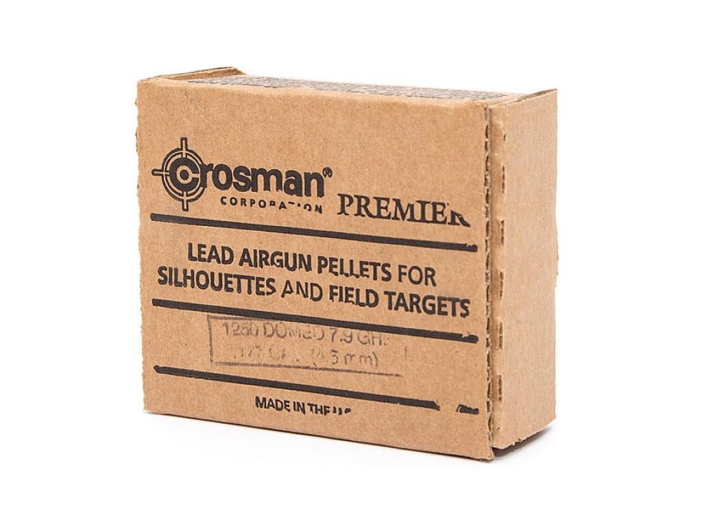 Пули для пневматики Crosman Premier Domed 4,5 мм 7,9 гран 1250 шт