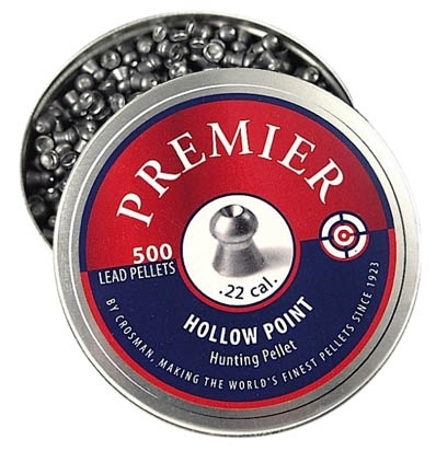 Пули для пневматики Crosman Premier Hollow Point 4,5 мм 7,9 гран 500 шт