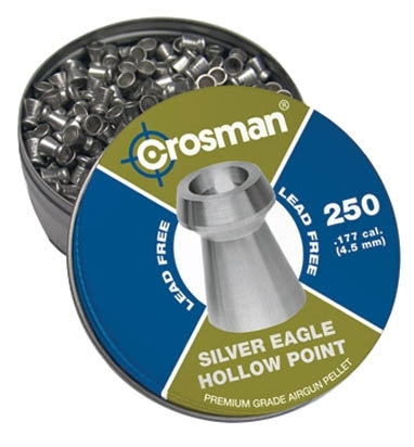Пули для пневматики Crosman Silver Eagle HP 4,5 мм 0,3 гр 250 шт