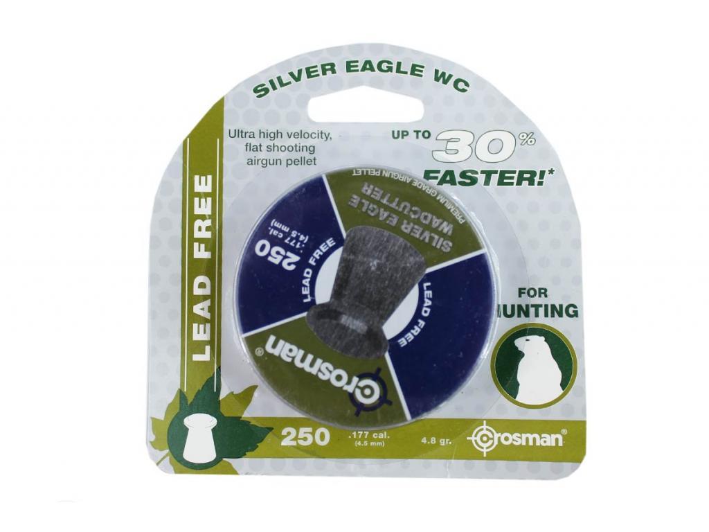 Пули для пневматики Crosman Silver Eagle WC 4,5 мм 4,8 гран 250 шт