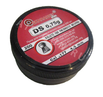 Пули для пневматики DS 4,5 мм 0,75 гр 200 шт