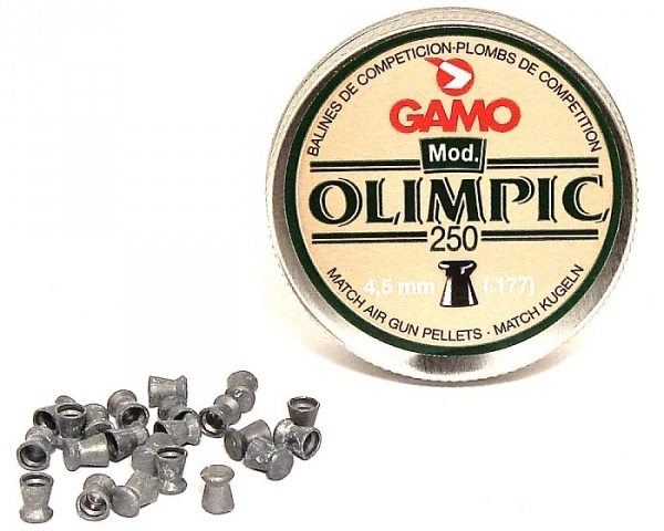 Пули для пневматики GAMO OLIMPIC 4,5 мм 0,49 гр 250 шт