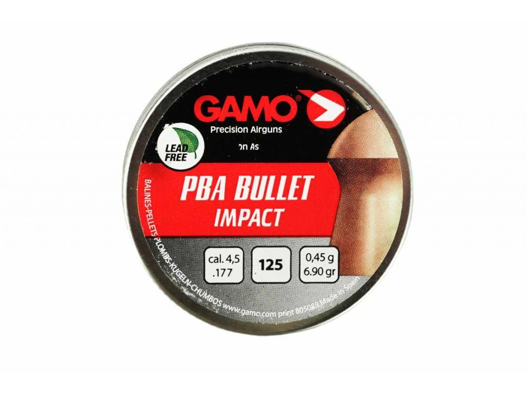 Пули для пневматики Gamo PBA Bullet 4,5 мм 0,45 гр 125 шт