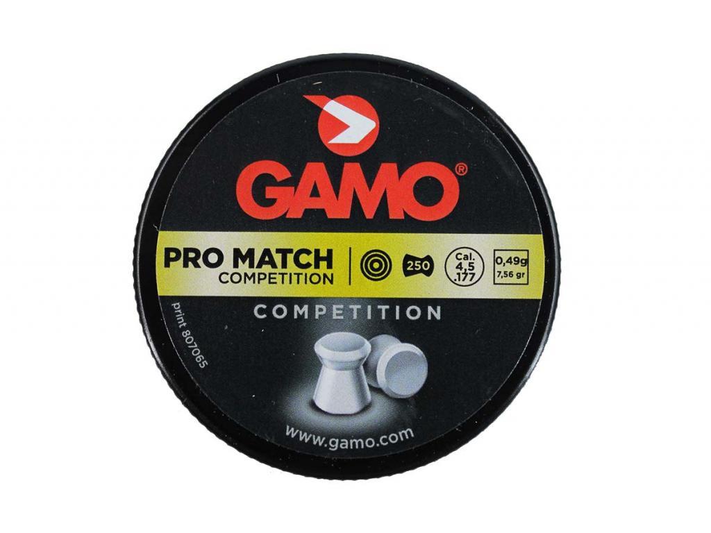 Пули для пневматики GAMO Pro Match 4,5 мм 0,49 гр 250 шт