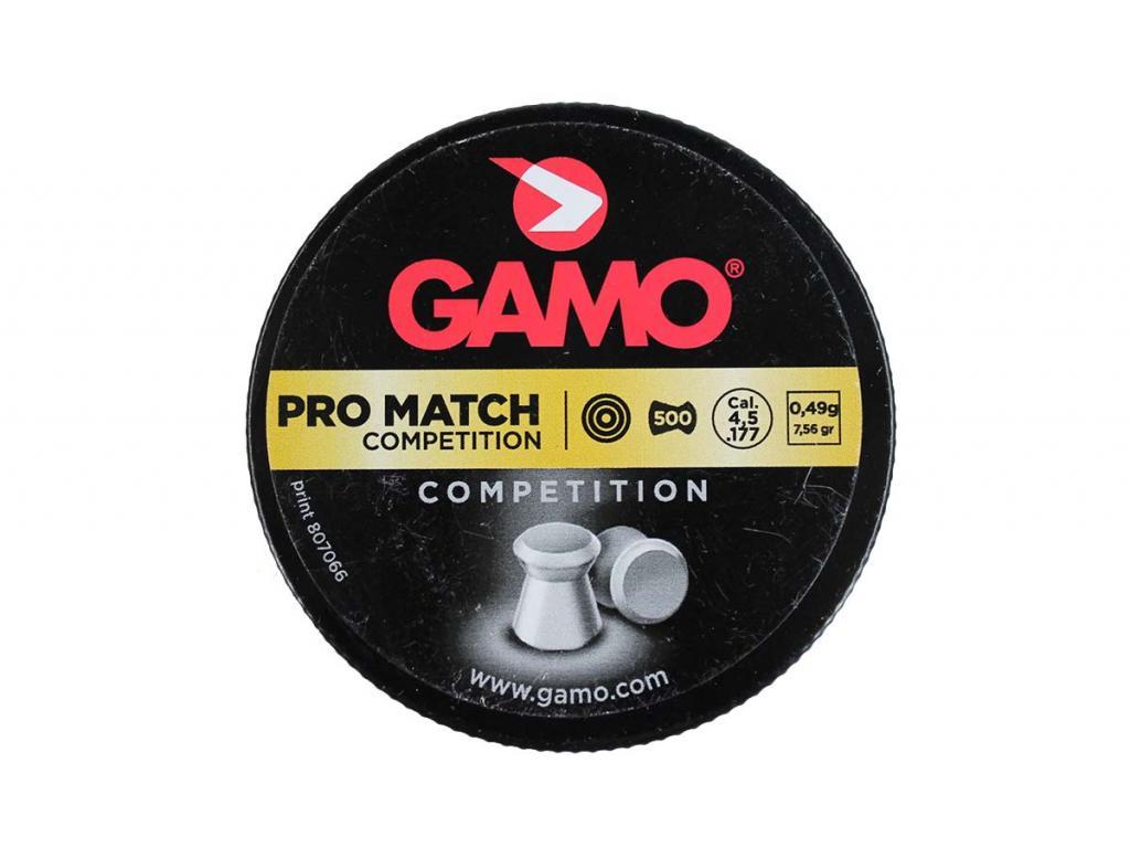 Пули для пневматики GAMO Pro Match 4,5 мм 0,49 гр 500 шт