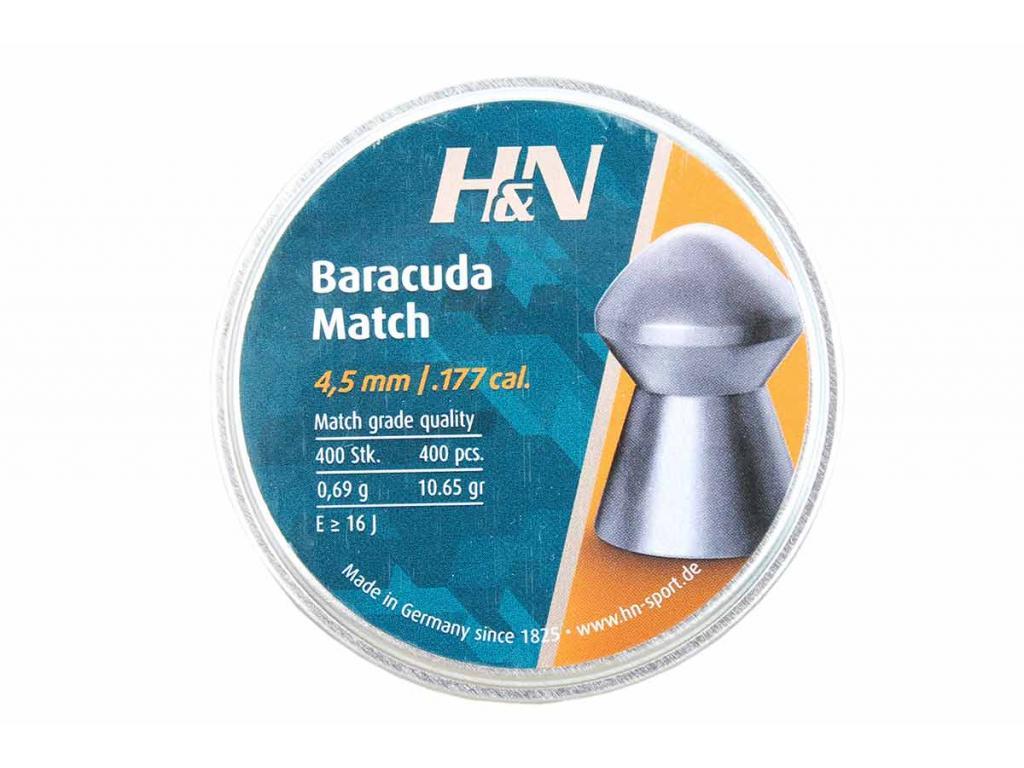 Пули для пневматики H&N Baracuda Match 4,50 мм 0,69 гр 400 шт