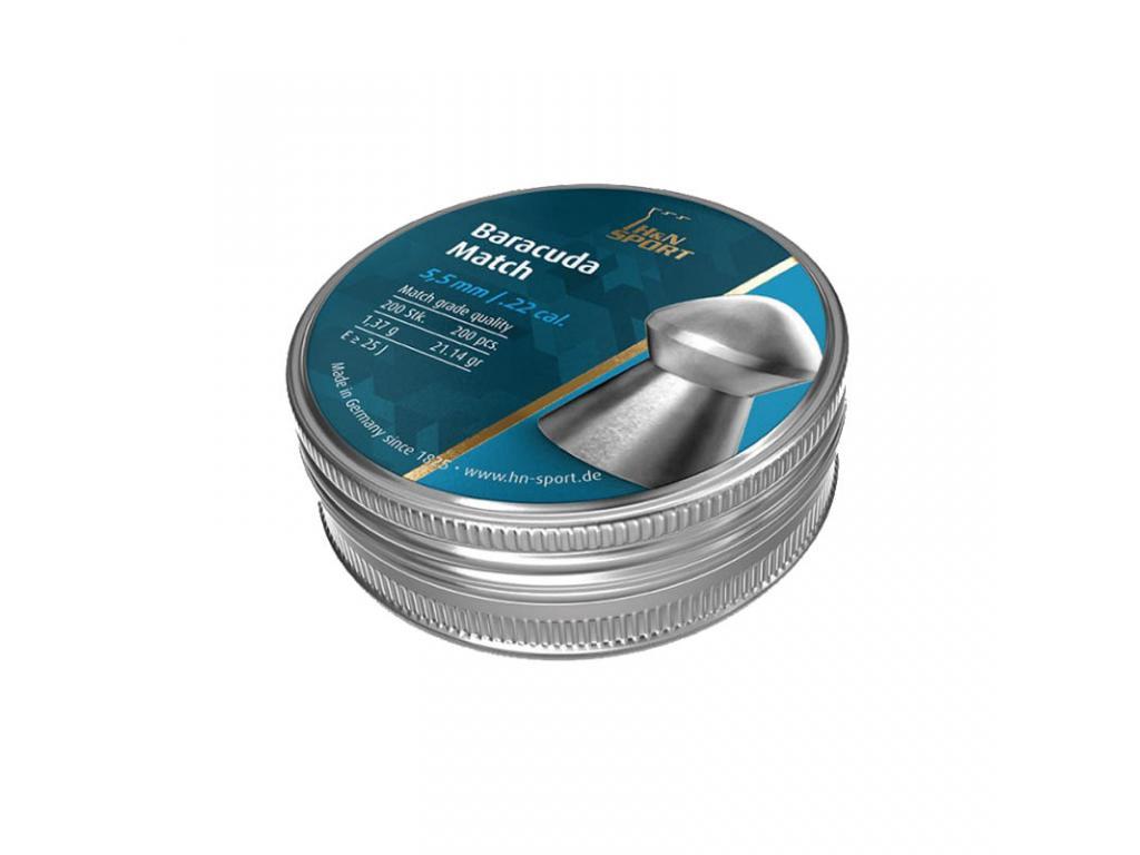 Пули для пневматики H&N Baracuda Match 5,5 мм 1,37 гр 200 шт