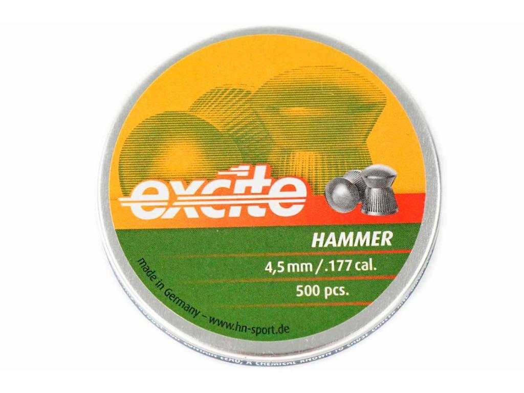 Пули для пневматики H&N Excite Hammer 4,5 мм 0,51 гр 500 шт