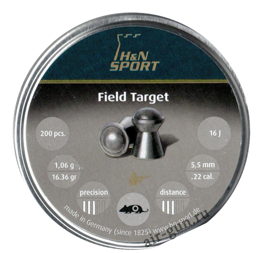 Пули для пневматики H&N Field Target 5,5 мм 1,06 гр 200 шт