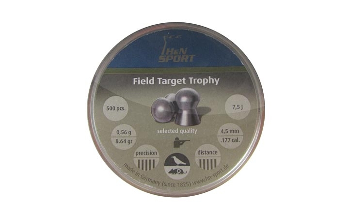 Пули для пневматики H&N Field Target Trophy 4,51 мм 8,64 гран 500 шт
