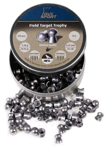 Пули для пневматики H&N Field Target Trophy 6,35 мм 1,29 гр 200 шт