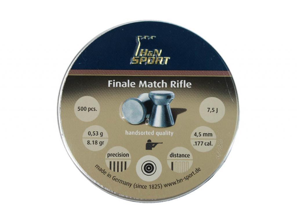 Пули для пневматики H&N Finale match винтовочные 4,5 мм 0,53 гр 500 шт