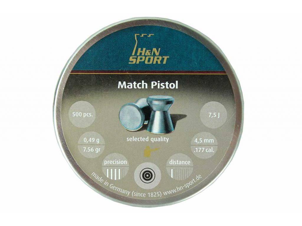 Пули для пневматики H&N Match PIstol 4,5 мм 0,50 гр 500 шт