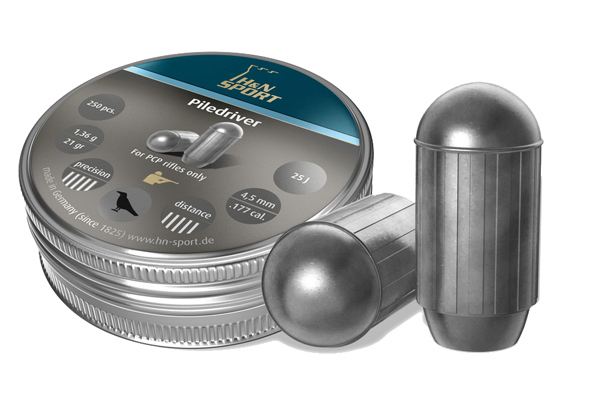 Пули для пневматики H&N Piledriver 4,5 мм 1,36 гр 250 шт