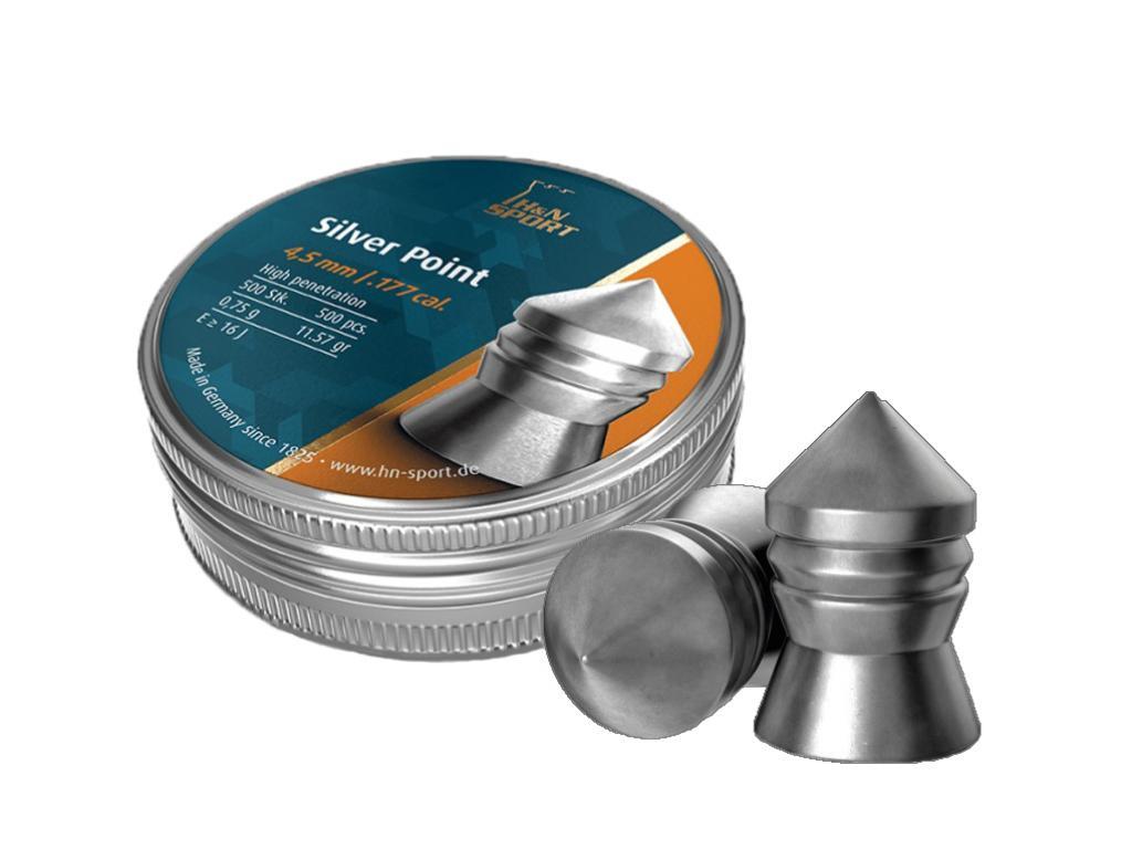 Пули для пневматики H&N Silverpoint 4,5 мм 0,75 гр 300 шт