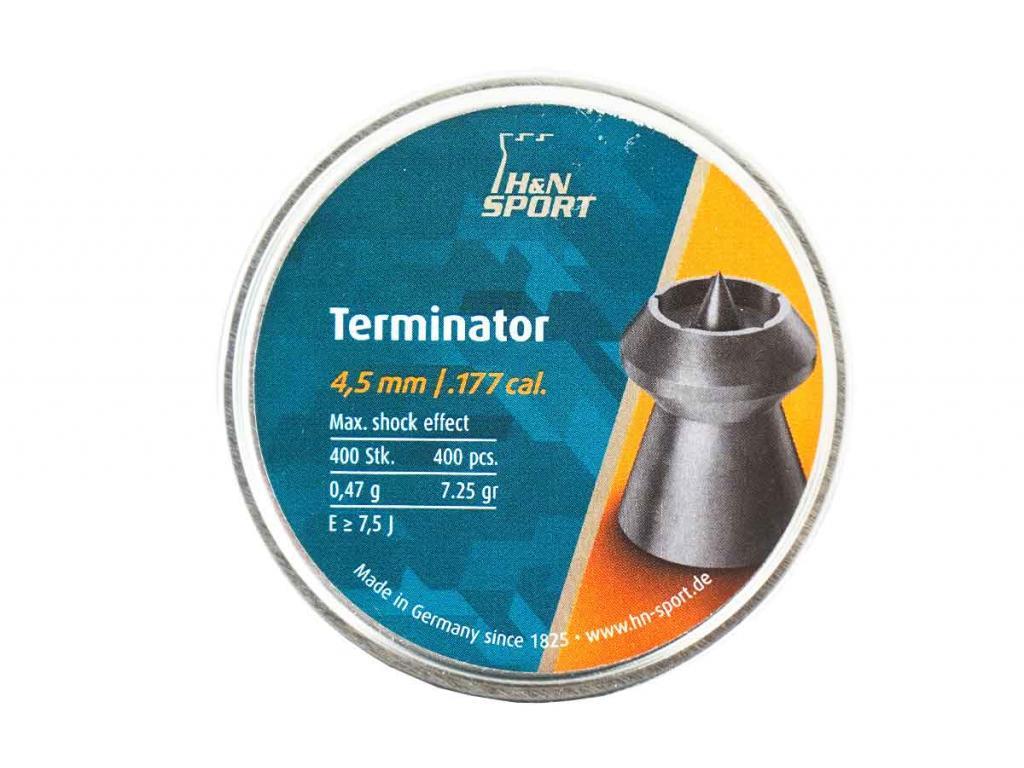 Пули для пневматики H&N Terminator 4,5 мм 0,47 гр 400 шт