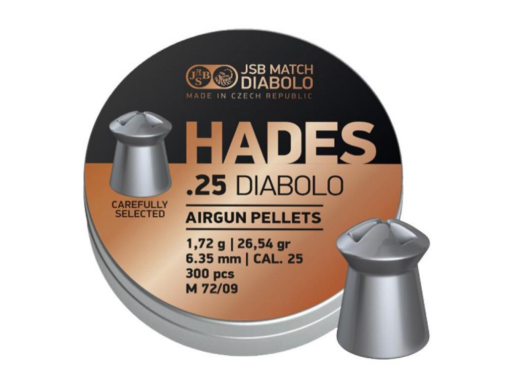 Пули для пневматики JSB Diabolo HADES 6,35 мм 1,72 гр 300 шт