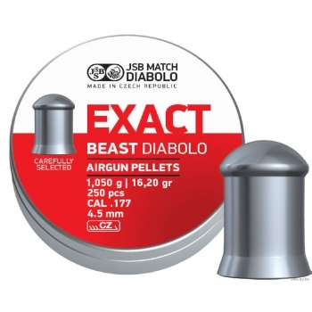 Пули для пневматики JSB Exact beast diabolo 4,5 мм 1,05 гр 250 шт