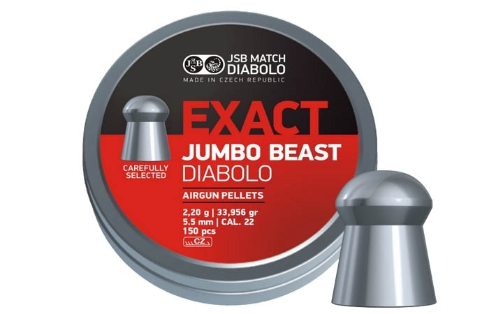 Пули для пневматики JSB Exact Jumbo Beast 5,52 мм 2,2 гр 150 шт