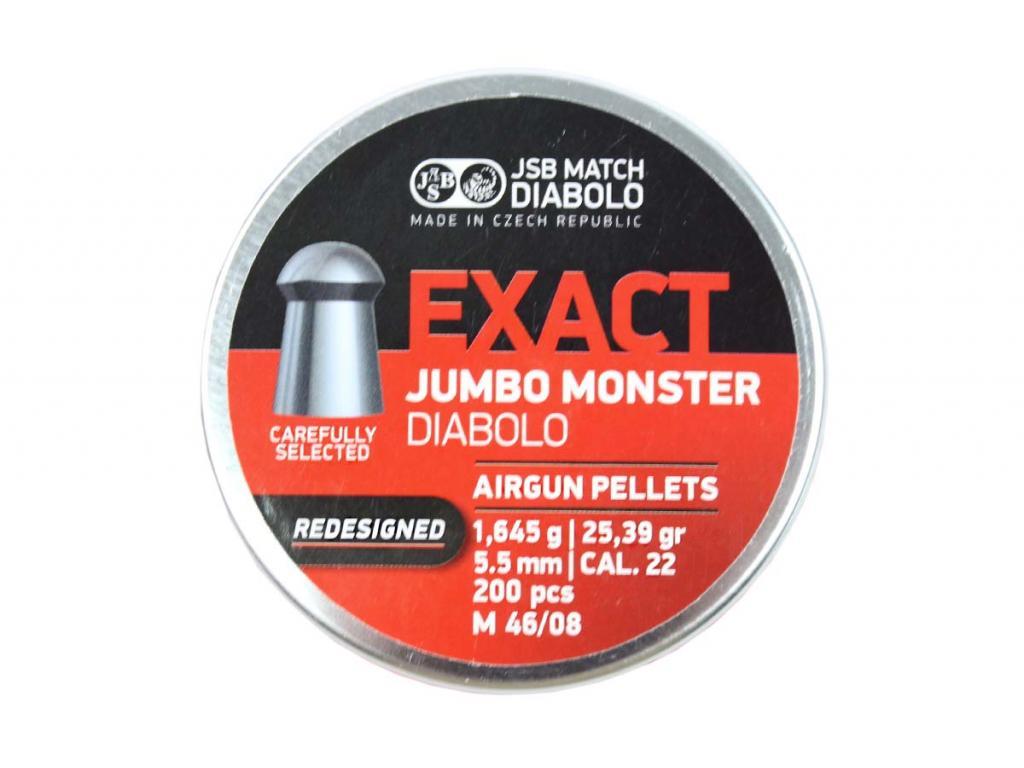 Пули для пневматики JSB Exact Jumbo Monster redesigned 5,52 мм 1,645 гр 200 шт