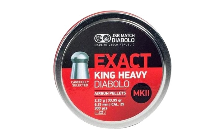 Пули для пневматики JSB Exact King Heavy MKII 6,35 мм 2,2 гр 300 шт